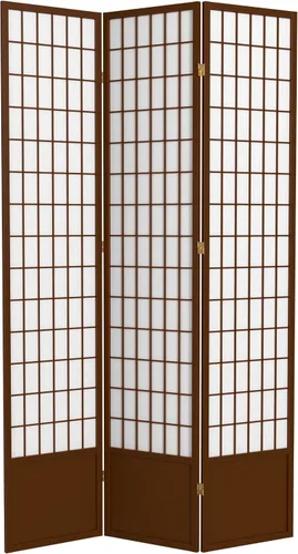 Vista 8 de Red Lantern Pantalla Shoji de 7 pies de alto, color natural, 8 paneles
