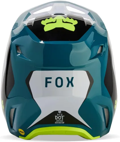 Vista 4 de Fox Racing Casco unisex para motocross V1, azul Maui, XXL