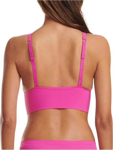 Vista 4 de adidas Brasier micro elástico para mujer, comodidad y apoyo sin costuras