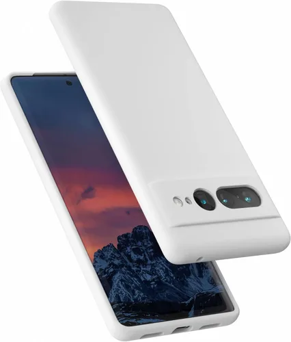 Vista 9 de Diseñada para Pixel 7 Pro, funda de goma de gel de silicona líquida a prueba de golpes, cojín de forro de tela de microfibra suave compatible