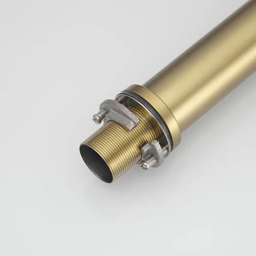 Vista 6 de BWE Grifo de fregadero de oro cepillado, acero inoxidable resistente al