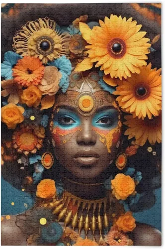 Vista 15 de Rompecabezas de 1000 piezas para adultos American African Black Girl Wood Puzzles Educativo Cerebro 21216876 Chica negra africana americana 21216876