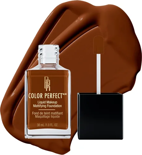 Vista 10 de Black Radiance Color Perfect Base Líquida de Maquillaje de Cobertura Completa, Pimienta de Jamaica, 1 Onza