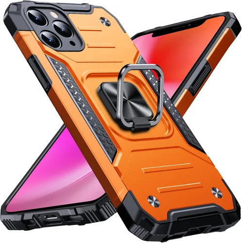 Vista 77 de Anqrp Funda resistente para iPhone 6/7/8/SE/SE2 con soporte de anillo mejorado y agarre, grado militar, a prueba de golpes, resistente y robusta