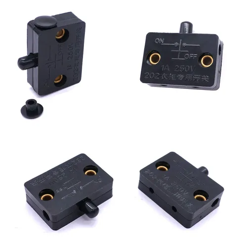 Vista 5 de Taiss 2 unids negro gabinete lámpara interruptor armario táctil interruptores automáticos puerta interruptor cajones abrir encendido cierre puerta