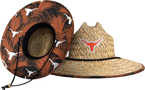 Vista 131 de FOCO - Sombrero de paja con logotipo de equipo universitario de NCAA y estampado floral para hombre