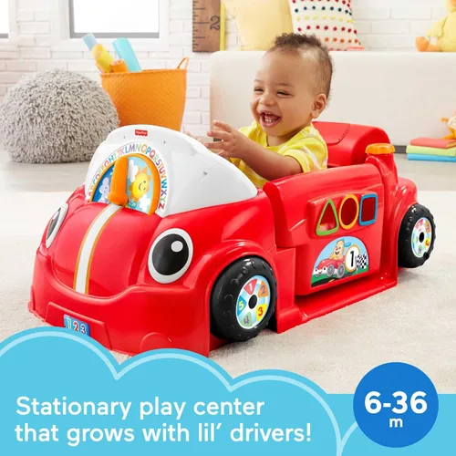 Vista 2 de Fisher-Price Ríe y aprende gatear alrededor del coche Multicolor