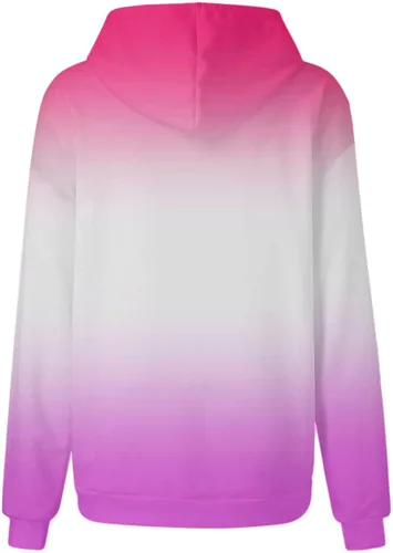 Vista 4 de Stessotudo Sudadera casual con capucha para mujer, de manga larga, de gran tamaño, con cordón, bolsillo de canguro, a la moda