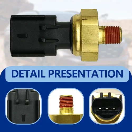 Vista 6 de Sensor de presión Sensor de presión de aceite del motor Sensor de interruptor emisor 5149062AA 05149062AA 5149064AA 5149062AB Compatible con Ram