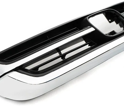 Vista 7 de Rejilla de parachoques compatible con Honda CRV CR-V 2010 2011 negro cromado parachoques delantero inferior + rejilla superior