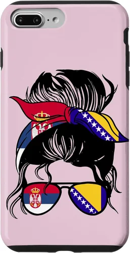 Vista 9 de Funda para iPhone 14, mitad bosnia, mitad serbia, raíces bosnias y serbias