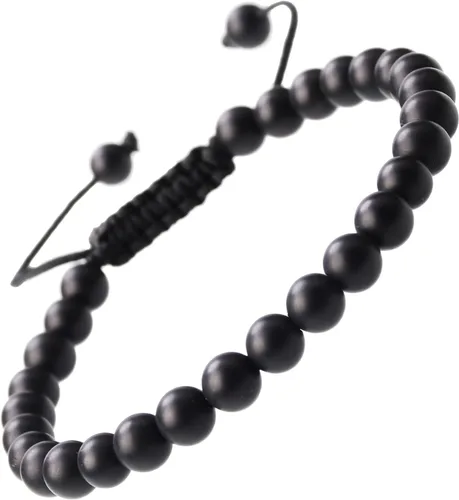 Vista 36 de MASSIVE BEADS - Pulseras ajustables unisex de cuentas de cristal de piedras preciosas con poder curativo natural, de macramé Piedras de 7 chakras