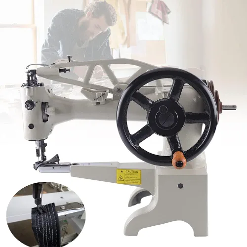 Vista 5 de Máquina de coser para zapatos, máquina de coser de zapatero, máquina de coser industrial de cuero, máquina de coser manual de cuero de 360 grados