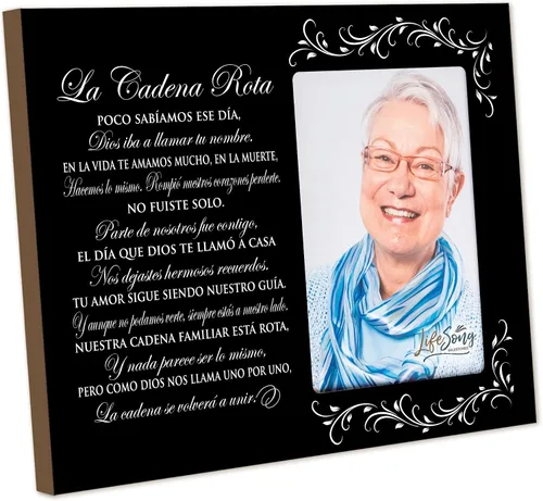 Vista 49 de LifeSong Milestones Marco de fotos personalizado de condolencias conmemorativas, los que amamos no se van caminan a nuestro lado todos los días
