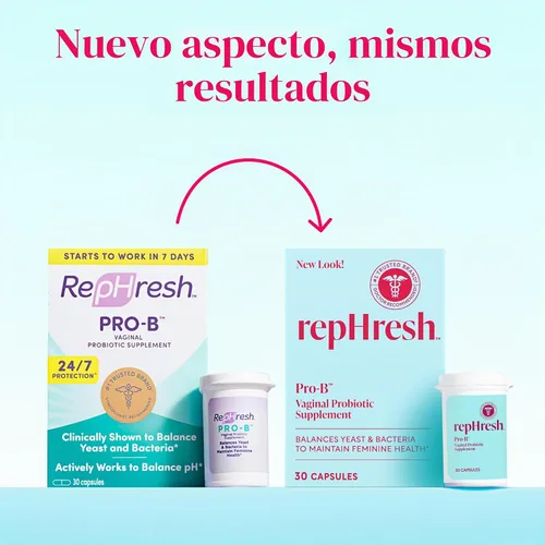 Vista 2 de Rephresh Pro-B suplemento Probiotico femenino, 30 cápsulas, LIL302968, paquete de de 1, 1, 1