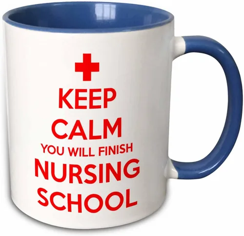 Vista 13 de 3dRose Taza "Keep Calm You Will Finish Nursing School", 11 onzas