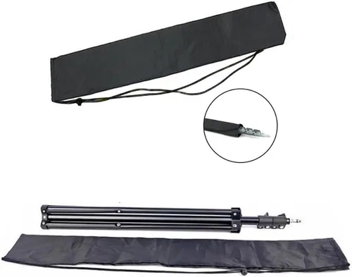 Vista 3 de Paquete de 4 bolsas de transporte para trípode con cordón, portátil, compacta, funda organizadora de almacenamiento para soporte de luz, monopié