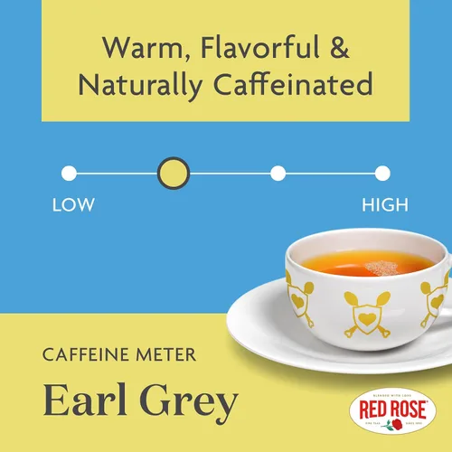 Vista 5 de Red Rose Earl Grey, hoja suelta, té negro, con aceite de bergamota, 12 onzas (paquete de 3)