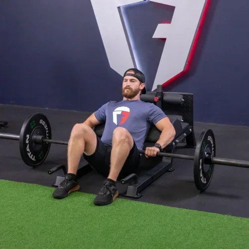 Vista 6 de Titan Fitness Desarrollador ajustable de glúteos y isquiotibiales (GHD), equipo de levantamiento de entrenamiento cruzado en gimnasio doméstico