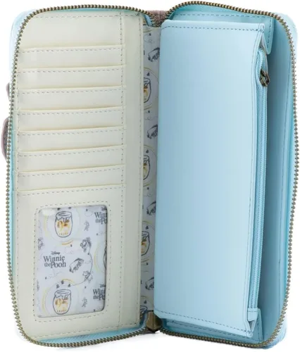 Vista 3 de Loungefly x Disney Winnie the Pooh - Cartera con cremallera para celebración del 95 aniversario, Varios colores, Cartera con cremallera