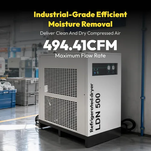 Vista 4 de Secador de aire refrigerado 494.41CFM para compresor de aire 220V/1PH 102