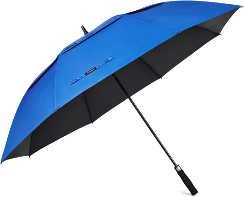 Vista 12 de G4Free Paraguas de golf con protección UV de 47/54/62/68 pulgadas, con apertura automática, doble toldo con ventilación de gran tamaño, extra
