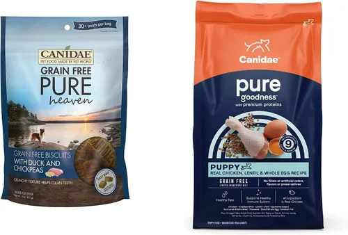 Vista 10 de CANIDAE Pure Puppy - Comida seca para perros, receta de salmón y avena, con galletas de salmón y batata