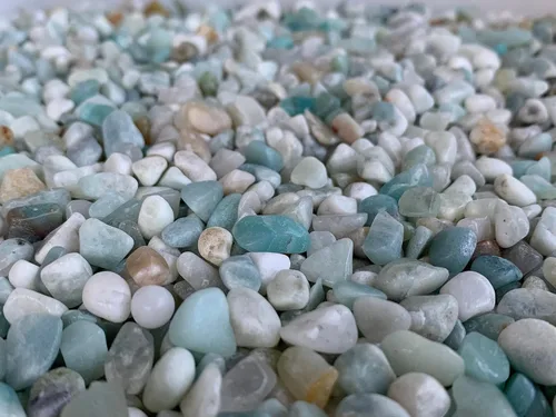 Vista 7 de Chips de piedras preciosas semi pulidas naturales al por mayor, mini cristales triturados, formas irregulares, chips de cristal sin perforar, Piedra