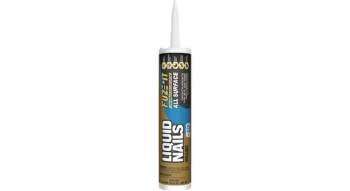 Vista 5 de Liquid Nails LN-2000, Fuze It All, 9 onzas de adhesivo para construcción de superficies, color gris, 2 - unidades, Gris