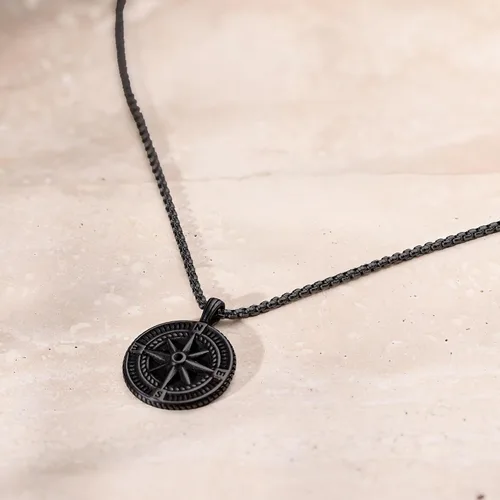 Vista 6 de Galis Collar para hombre, collar de cadena de plata de acero inoxidable de alta calidad para hombres, no se deslustra, cadenas para hombres