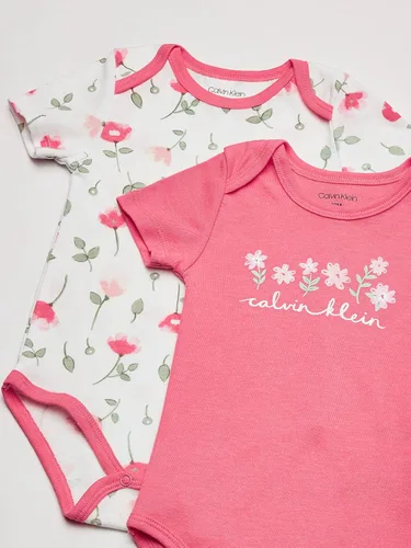 Vista 3 de Calvin Klein Baby-girls Paquete de 4 piezas de mamelucos