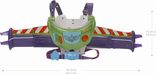 Vista 6 de Mattel Disney and Pixar Toy Story 5 Hi-Tech Space Ranger Jetpack, Kids Role Play Gear, Wings Transform, Lights & Sounds, Adjustable Strap