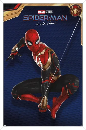 Vista 13 de Trends International Marvel Spider-Man: No Way Home - Póster de pared de disfraz rojo, 14.725 x 22.375 pulgadas, versión enmarcada de madera