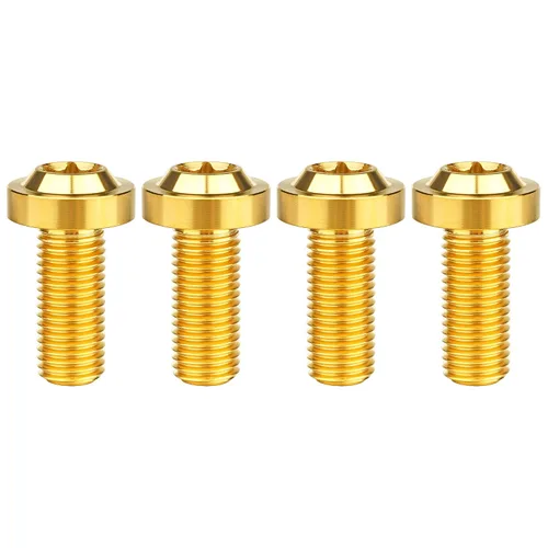 Vista 47 de Titanium M10 Torx Head Bolt (M10x10mm Pitch 1.25mm, Black) 10 15 20 25 30 35 40 45 50 55 60mm Pitch 1.25/1.5mm Screw Pack of 4