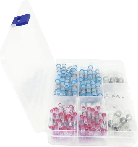 Vista 8 de Electrical Wire Crimp Terminals, Simple Transparent Shell, Heat Shrink End Connectors for Solder Ring Terminals(100pcs Boxed)