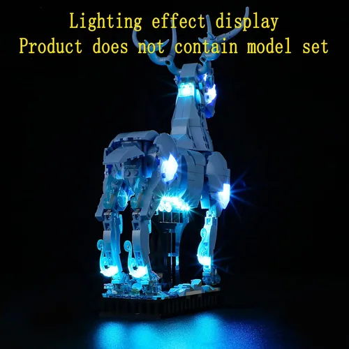 Vista 6 de GEAMENT Kit de luces LED compatible con Lego Expecto Patronum - para el juego de modelos 76414 (juego de modelos no incluido)