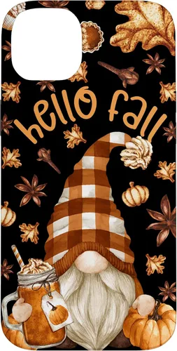 Vista 15 de Pumpkin Spice Coffee Hello Fall Funny Thanksgiving Gnome Case for iPhone 16