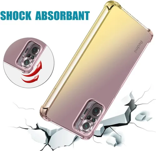 Vista 7 de Para Redmi Note 10 Pro (4G)/Redmi Note 10 Pro Max M2101K6G, lindo gradiente claro delgado a prueba de golpes suave flexible TPU trasero cubierta