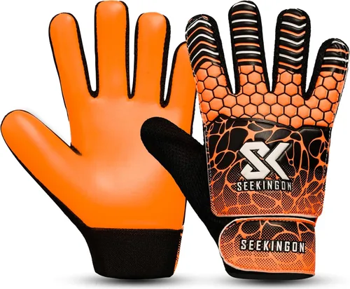 Vista 11 de Guantes de portero de fútbol para jóvenes, guantes de portero de fútbol para niños, jóvenes, niños, doble protección de muñeca a lo largo de 0.157