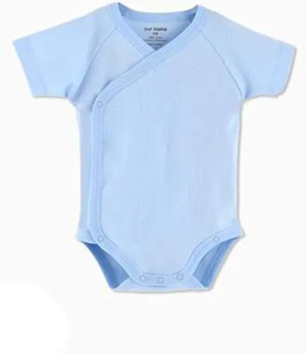 Vista 3 de Conjunto de canastilla para bebés y niñas de manga corta de algodón con cierre lateral para bebé
