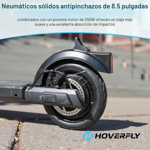 Vista 5 de HOVERFLY Electric Scooter for Adults, Max 10/18Miles & 15.5Mph Speed negro oscuro