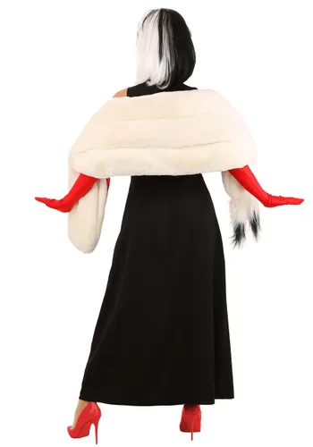 Vista 5 de Disfraz de Estola Cruella De Vil para Mujer de 101 Dálmatas de Disney Multicolor