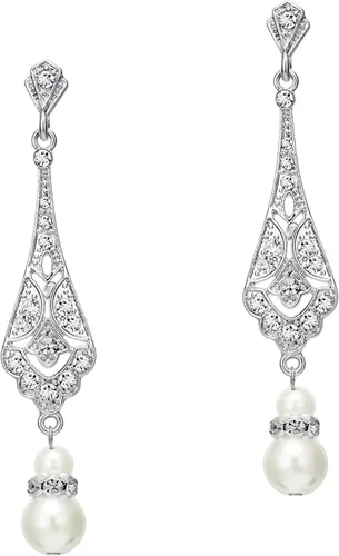 Vista 2 de BABEYOND - Collar de perlas sintéticas estilo art deco de la década de 1920, collar de perlas largas para fiesta de disfraces de estilo Gatsby