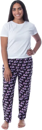 Vista 4 de Mattel Barbie Logo de todas partes impresión Loungewear Sleep Pijama pantalones