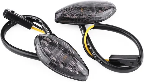 Vista 7 de Keenso 2 unids luz de giro de motocicleta, señales de giro al ras en forma de ojo para Grom 2014-2016