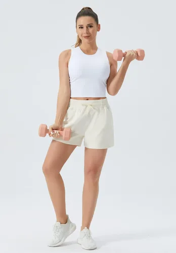 Vista 6 de THE GYM PEOPLE Sujetador deportivo de soporte medio para mujer, con relleno extraíble, sin mangas, para entrenamiento