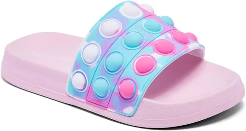 Vista 8 de Engtoy Sandalias para niños y niñas, unisex, ligeras, antideslizantes, puntera abierta, cómodas, para ducha, playa, divertidas sandalias