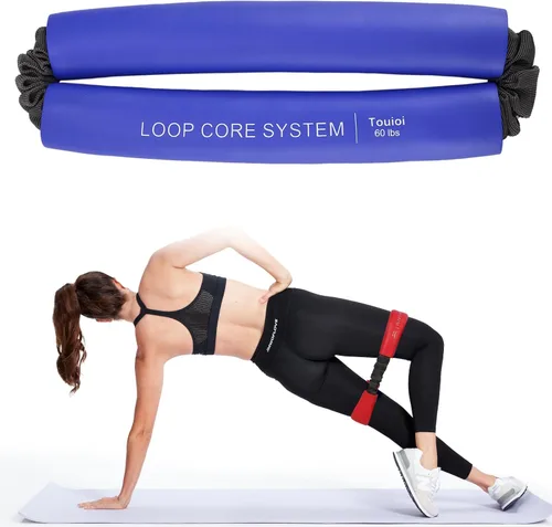 Vista 10 de Hip & Core System, Resistance Loop to Stretch, Core Fitness Glute Workout Bands