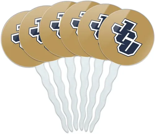 Vista 364 de Abilene Christian - Juego de 6 palillos para cupcakes con logotipo secundario