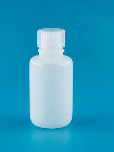 Vista 3 de Botellas de reactivo de HDPE de boca estrecha de 2.0 fl oz, 2 onzas, con tapas de polipropileno, paquete de 20